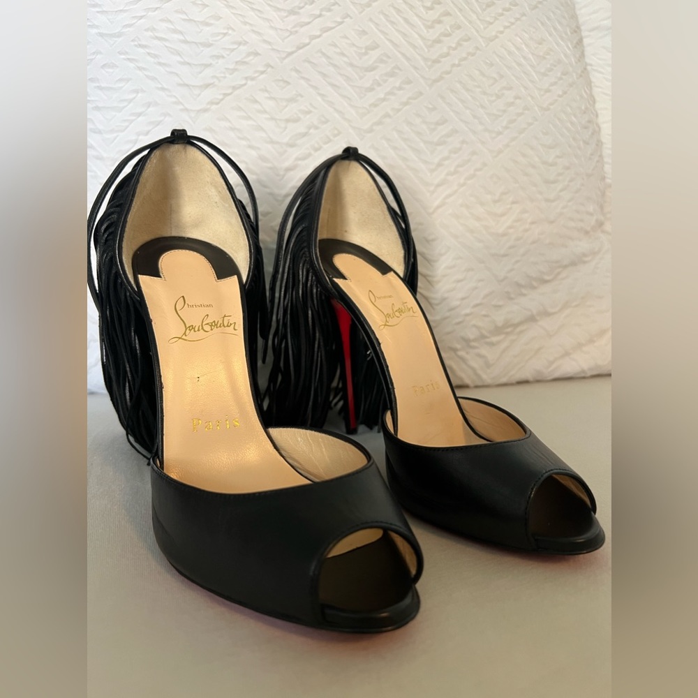 Christian Louboutin Otrot leather fringed sandals
